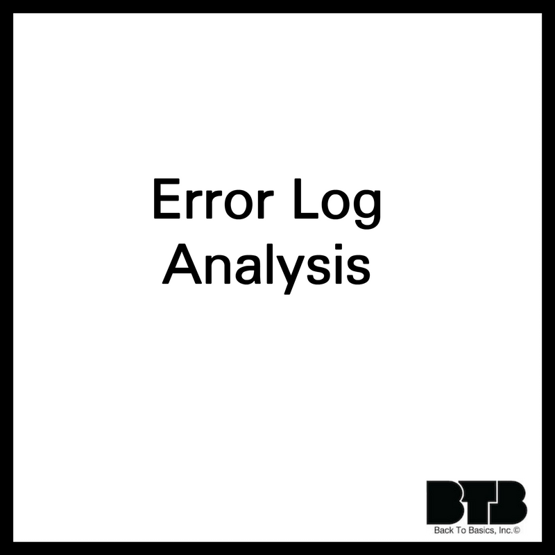 Error Log Analysis